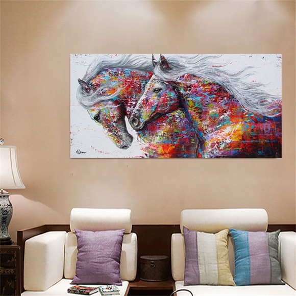 Horses Canvas Unframed Wall Art - Picture 2 of 15